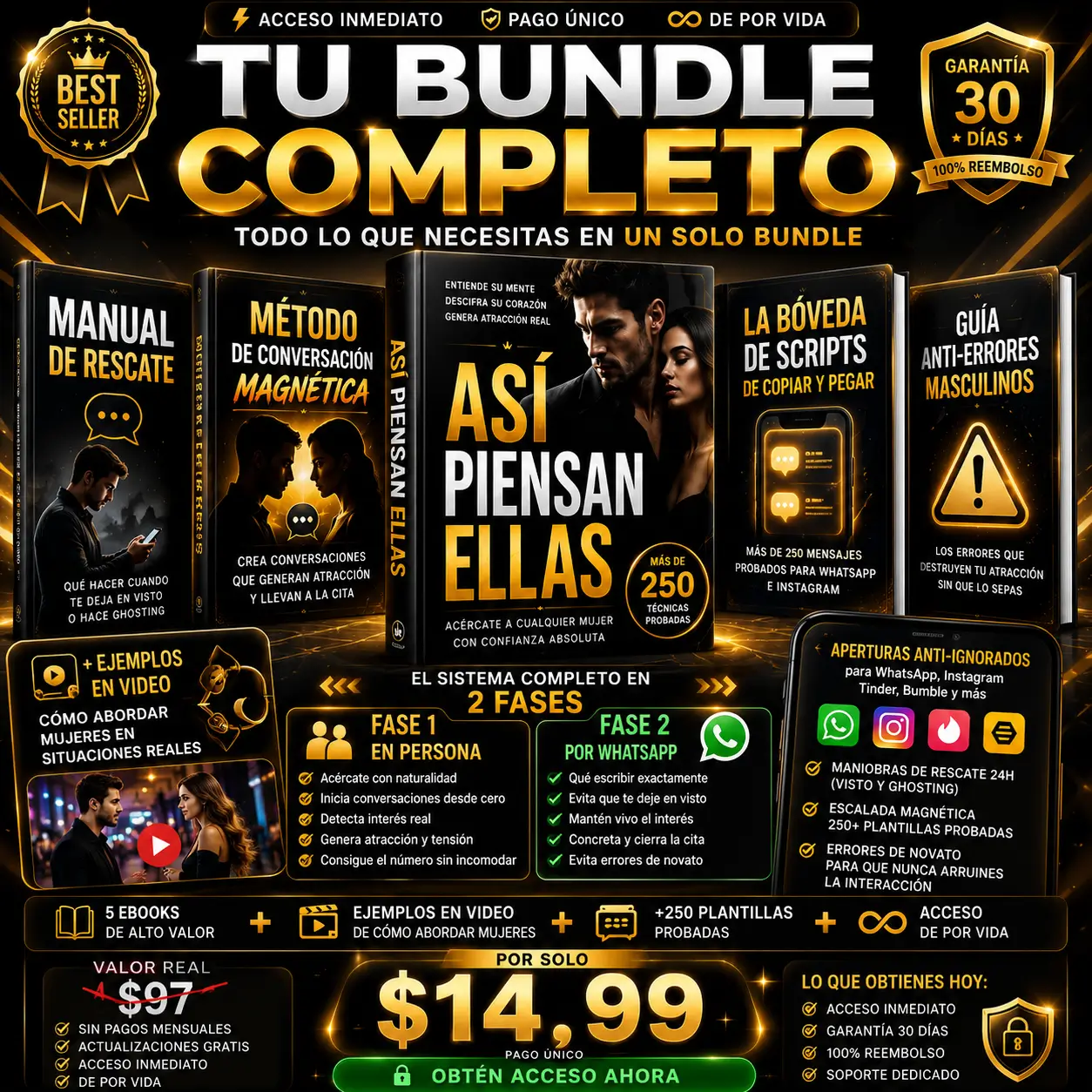Bundle Así Piensan Ellas — sistema completo